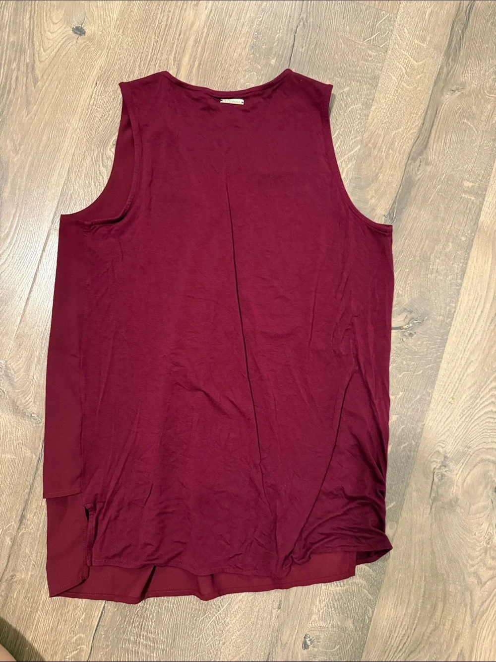 Michael Kors Deep Burgundy V-Neck Layered Camisole